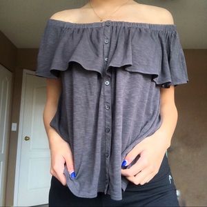 American eagle off the shoulder top